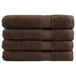 Berkfield Home Premium Towels SOLUND 4pcs Brown 100x200cm 600gsm