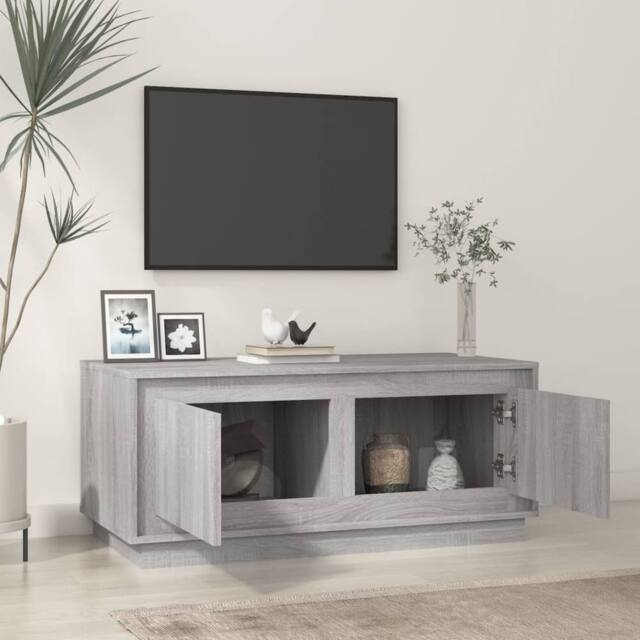 Berkfield Home Decorative Coffee Table Grey Sonoma 102x50x44 cm Engineered Wood - Size: 102 x 50 x 44 cm - image 1