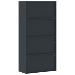 Berkfield Home File Cabinet Anthracite 90x40x180 cm Steel in Black - Size: 90 x 40 x 180 cm - thumbnail 6