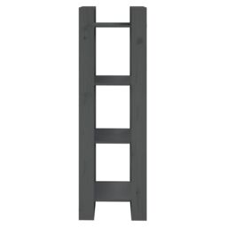 Berkfield Home Book Cabinet/Room Divider Grey 41x35x125 cm Solid Wood Pine - Size: 41 x 35 x 125 cm - thumbnail 3