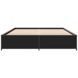 Berkfield Home Durable Bed Frame without Mattress Black 120x190 cm Small Double - thumbnail 4