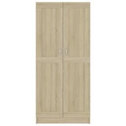 Berkfield Home Book Cabinet Sonoma Oak 82.5x30.5x185.5 cm Engineered Wood in Brown - thumbnail 6