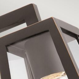 Netlighting Kichler Delison Outdoor Wall Lantern Rubbed Bronze IP44 in Brown - thumbnail 2