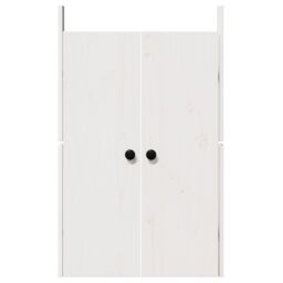 Berkfield Home Outdoor Kitchen Doors White 50x9x82 cm Solid Wood Pine - Size: 50 x 9 x 82 cm - thumbnail 4