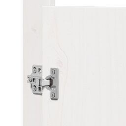 Berkfield Home Outdoor Kitchen Doors White 50x9x82 cm Solid Wood Pine - Size: 50 x 9 x 82 cm - thumbnail 7
