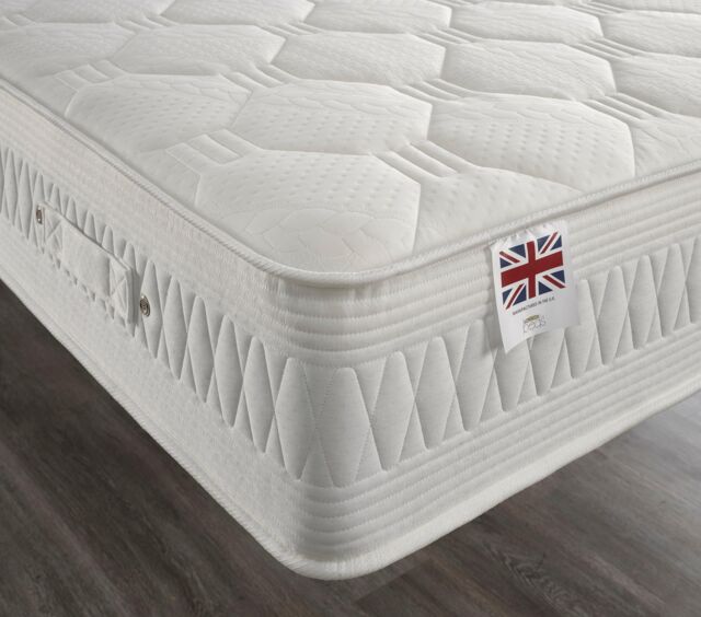 "Somnior Star Pocket Cooltouch Quilted Memory & Reflex Foam Mattress 28cm/11"" in White - Size: Small Single" - image 1