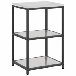 Berkfield Home Modern with Shelf Other with Storage with Door 3 pcs Stainless steel in Silver - thumbnail 6