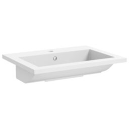 Berkfield Home Granite Basin 600x450x120 mm White - thumbnail 4