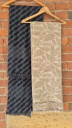 Early's of Witney 'Chenille Throw' in Light Stone - Size: 130 cm x 170 cm - thumbnail 2