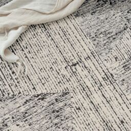 The Rug Shop UK Cream Modern Abstract Easy To Clean Latex Back Cream Area Rug - Size: 240 cm x 300 cm - thumbnail 6