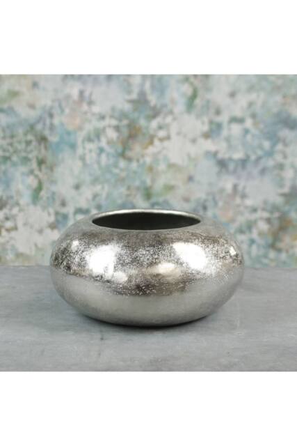 KDMD Silver Mayfair Pebble Small Indoor Planter - image 1