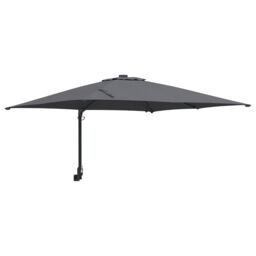 Berkfield Home Garden Parasol Anthracite 248, 5 x 247, 5 x 119 cm Fabric - thumbnail 2
