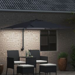 Berkfield Home Garden Parasol Anthracite 248, 5 x 247, 5 x 119 cm Fabric - thumbnail 3