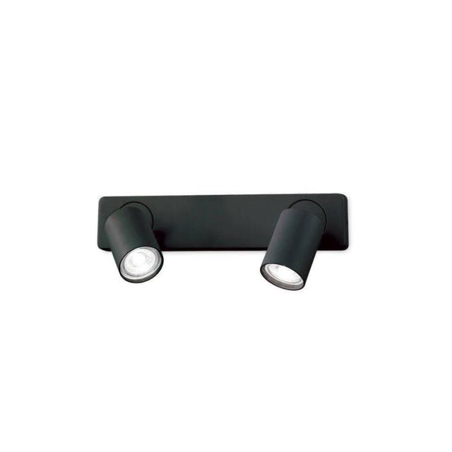Netlighting Rudy Indoor Wall Lamp Spotlight 2 Lights Black GU10