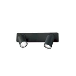 Netlighting Rudy Indoor Wall Lamp Spotlight 2 Lights Black GU10