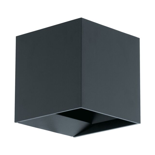 Loops IP54 Outdoor Wall Light Anthracite Aluminium Box 3.3W Built in LED Lamp - image 1