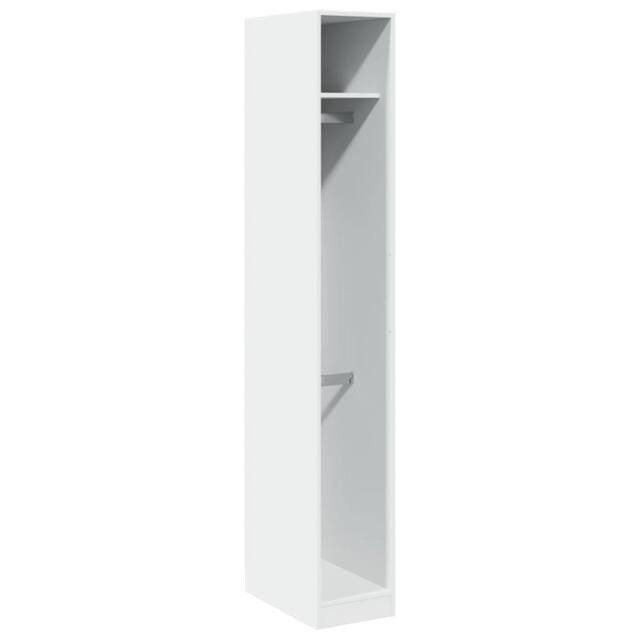 Berkfield Home Wardrobe White 30x50x200 cm Engineered Wood - Size: 30 x 50 x 200 cm - image 1