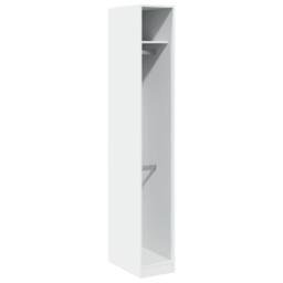 Berkfield Home Wardrobe White 30x50x200 cm Engineered Wood - Size: 30 x 50 x 200 cm - thumbnail 1