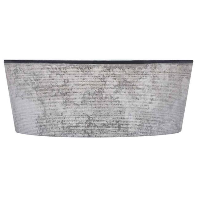 Berkfield Home Sink Black √ò40x15 cm Marble - Size: 40x15 cm - image 1