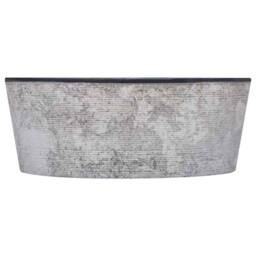 Berkfield Home Sink Black √ò40x15 cm Marble - Size: 40x15 cm