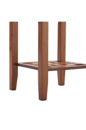 Living and Home 2-Tier Bamboo Plant Stand Classic Rustic Style Flower Stand in Brown - thumbnail 5