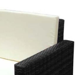 Berkfield Home 2 Piece Garden Lounge Set with Cushions Poly Rattan Black - thumbnail 6