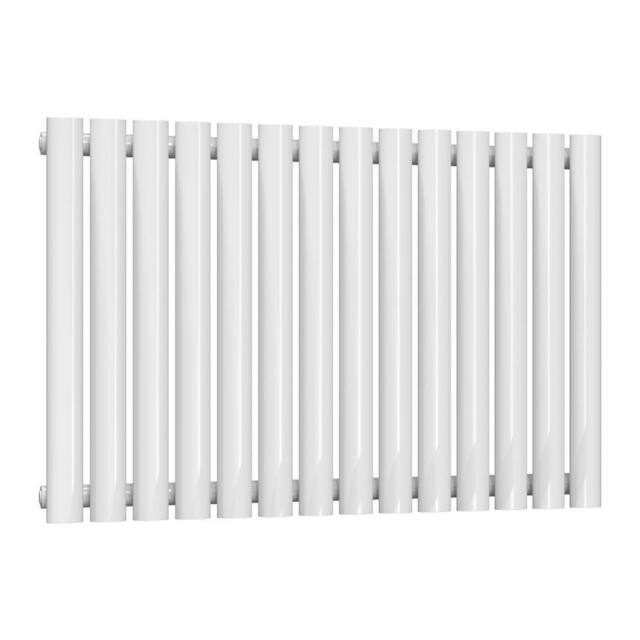 Bathroom Kingdom Neva White Single Oval Horizontal Radiator 550x826 - image 1