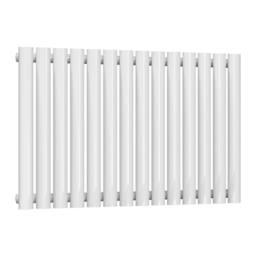 Bathroom Kingdom Neva White Single Oval Horizontal Radiator 550x826