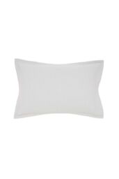 Murmur 'Hush' Cotton Percale Oxford Pillowcase in Grey