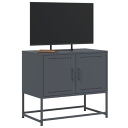 Berkfield Home TV Cabinet Anthracite 68.5x39x60.5 cm Steel - thumbnail 4