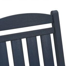 Berkfield Home Garden Rocking Chair Navy Blue 70x92x108 cm HDPE - Size: 70 x 92 x 108 cm - thumbnail 9