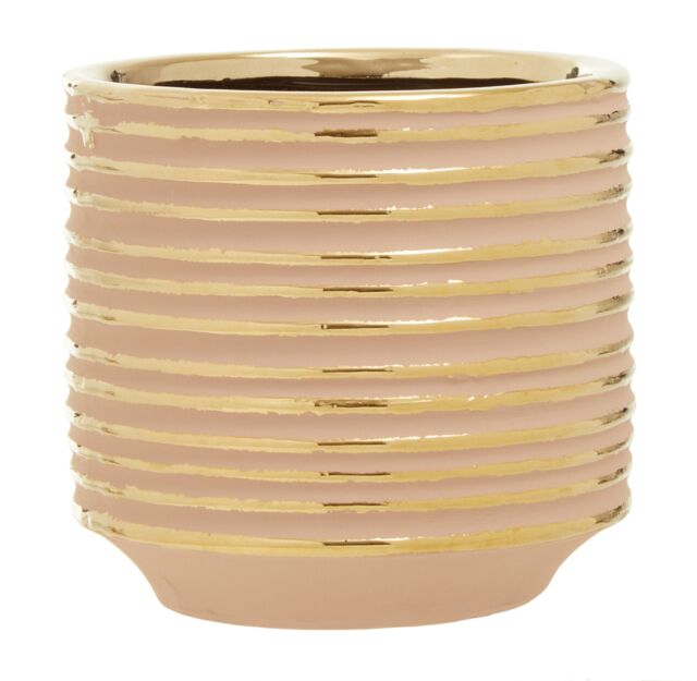 Orsina Haldis Small Ceramic Planter in Gold - image 1