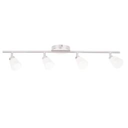 EONLION Satin Nickel & Glass 4 Way Adjustable Spotlight Downlight in Silver - thumbnail 3