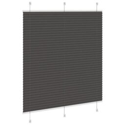 Berkfield Home Pleated Blind Black 120x100 cm Fabric Width 119.4 cm Polyester - thumbnail 4