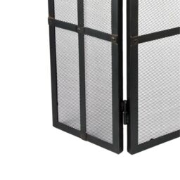 Ivyline Iron Fireside Companion Set H72cm W28.5cm in Black - thumbnail 5