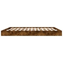 Berkfield Home Bed Frame without Mattress Smoked Oak 180x200 cm Super King Engineered Wood in Brown - thumbnail 5