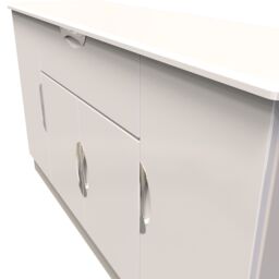 Ready Assembled 2 U Holborn 4 Door 1 Drawer Wide Unit (Ready Assembled) in Taupe - Size: Large - thumbnail 4