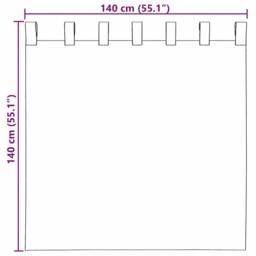 Berkfield Home Voile Curtains with Loops 2 pcs Yellow 140x140 cm - thumbnail 8