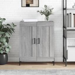 Berkfield Home Sideboard Grey Sonoma 69.5x34x90 cm Engineered Wood - thumbnail 2