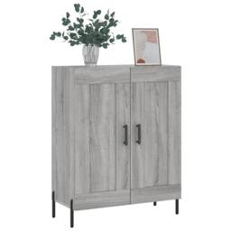 Berkfield Home Sideboard Grey Sonoma 69.5x34x90 cm Engineered Wood - thumbnail 1