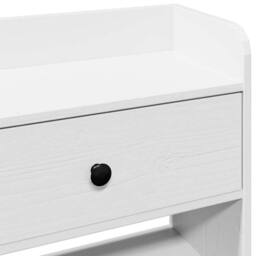 Berkfield Home Headboard with Storage White 140 cm Solid Wood Pine - thumbnail 8