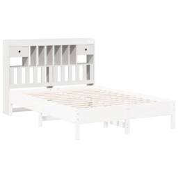 Berkfield Home Headboard with Storage White 140 cm Solid Wood Pine - thumbnail 7