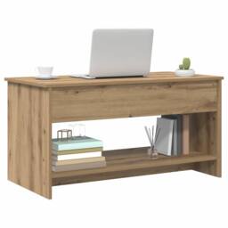Berkfield Home Coffee Table Artisan oak 102 x 50 x 52.5 cm Engineered wood in Brown - thumbnail 3