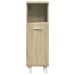 Berkfield Home Practical Bathroom Cabinet Sonoma Oak 30.5x30x95 cm Engineered Wood in Light Brown - thumbnail 4
