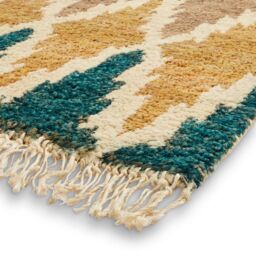 The Rug Shop UK Multi Handmade Modern Geometric Hemp Kilim Easy To Clean Area Rug - Size: 120 cm x 170 cm - thumbnail 6
