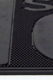 Homescapes Black Rubber Home Sweet Home Non-Slip Doormat - Size: 45 cm x 75 cm - thumbnail 3