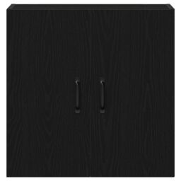 Berkfield Home Wall Cabinet Black Oak 60x31x60 cm Engineered Wood - Size: 60 x 31 x 60 cm - thumbnail 6