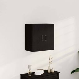 Berkfield Home Wall Cabinet Black Oak 60x31x60 cm Engineered Wood - Size: 60 x 31 x 60 cm - thumbnail 1