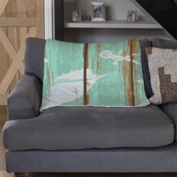 Benjamin Tate Design Nautical Elements On Wood Blanket in Natural - Size: 120 cm x 150 cm - thumbnail 2