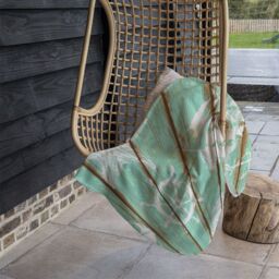 Benjamin Tate Design Nautical Elements On Wood Blanket in Natural - Size: 120 cm x 150 cm - thumbnail 4